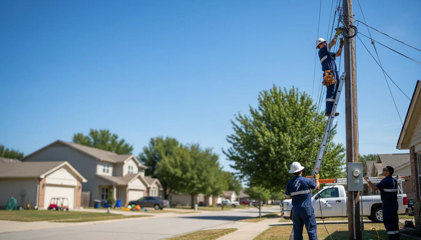 Residential electrician providing installation services in Washington, OK